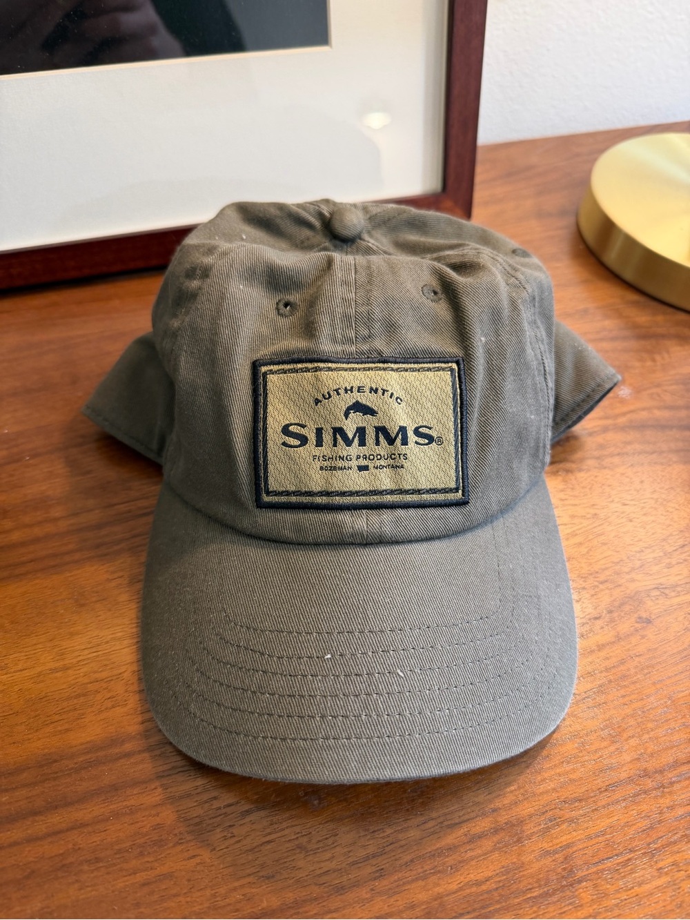 Simms Olive Canvas Patch Cap